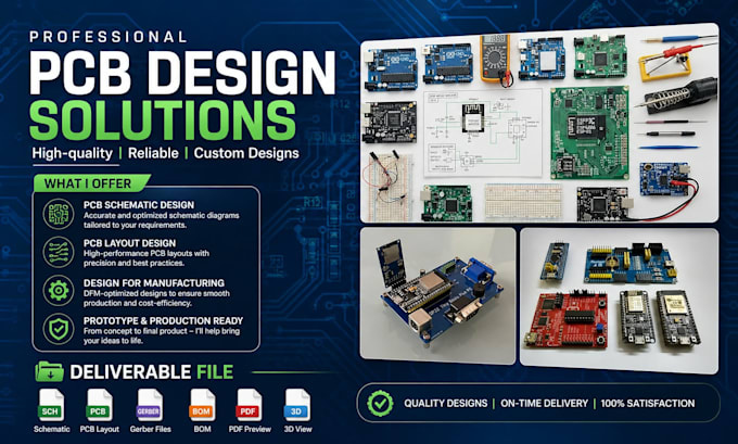 work as hardware engineer to design prototype pcb and embedded systems