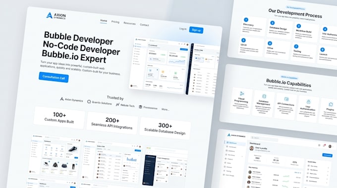 create scalable bubble io saas, bubble web app, bubble ai app