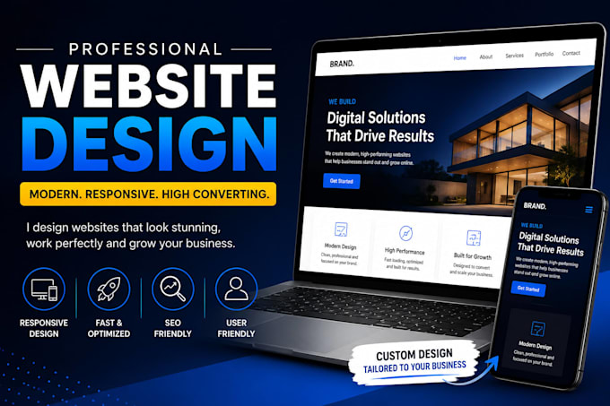 design a modern responsive website