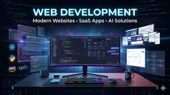 develop a custom next js or django web app