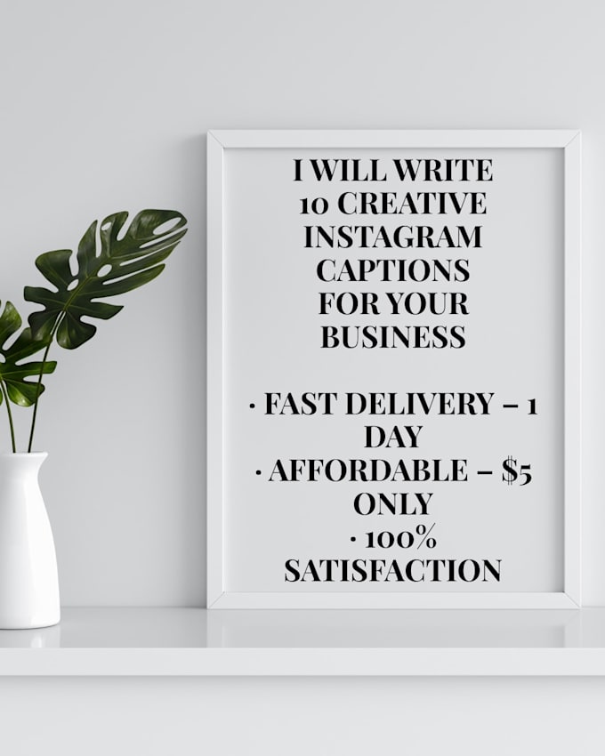 write 10 creative instagram captions for your business