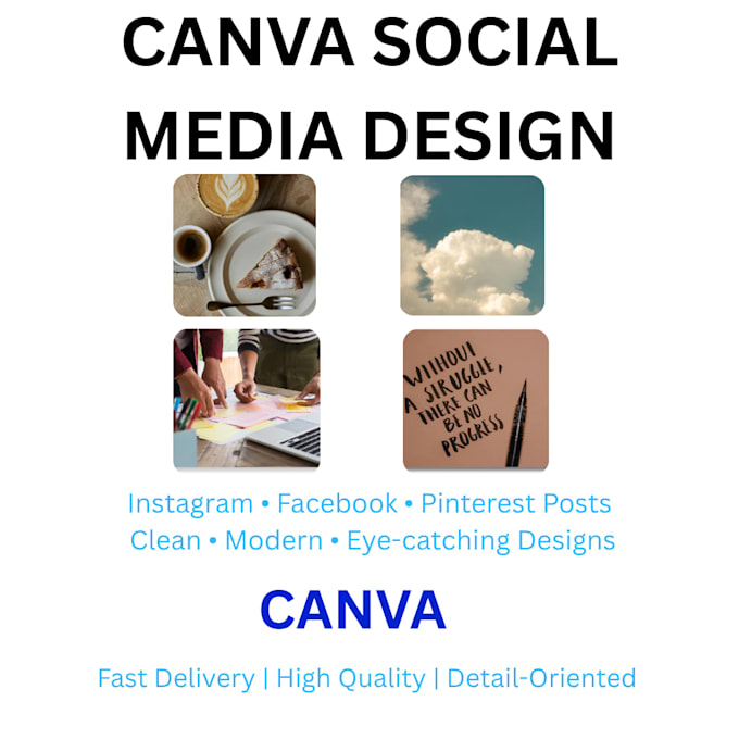 design modern canva social media posts and pinterest pins
