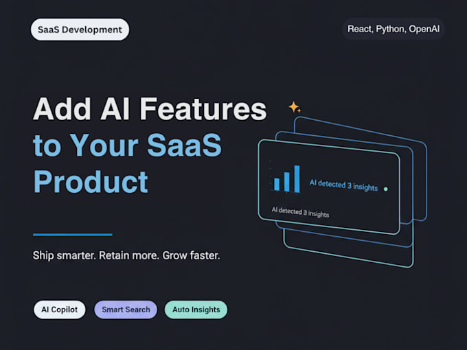 add ai features for your saas or web app chatbot, nlp, voice, data analysis