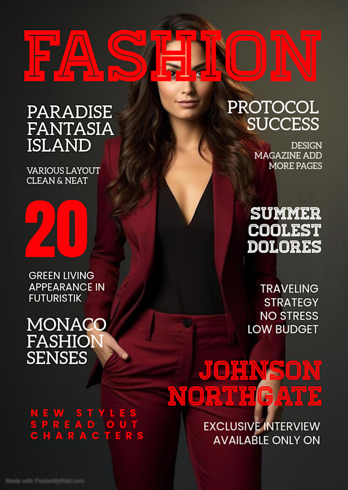 design professional digital magazine, catalog or brochure layout