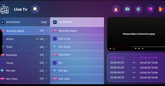 build iptv app, develop iptv app, smart tv with xtream ui, epg, api integration