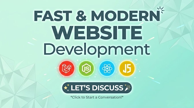 do website development as full stack web developer, PHP laravel HTML CSS react