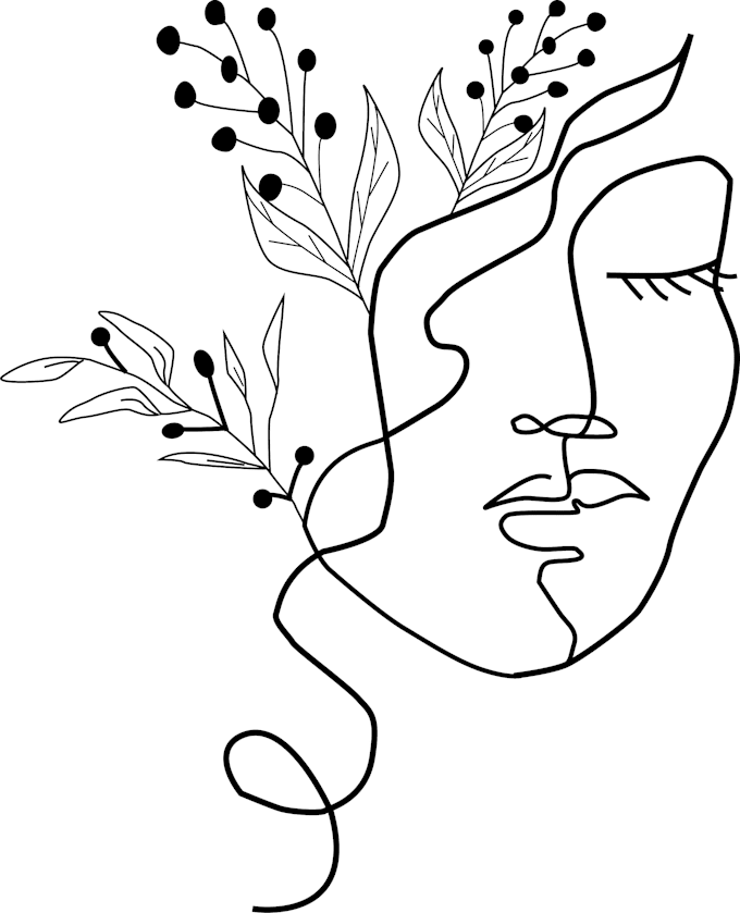 create a minimalist line art
