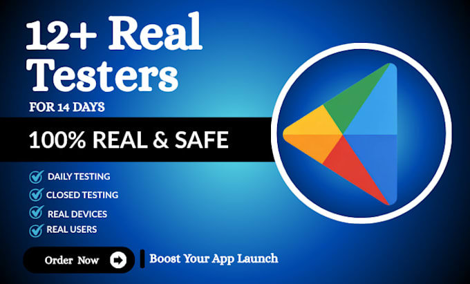 provide closed testing 20 testers 12 testers mobile app testing 12 testers