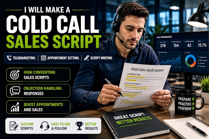 make a high converting cold call sales script for your business