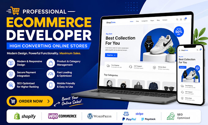 Develop high converting ecommerce website and store design by ...