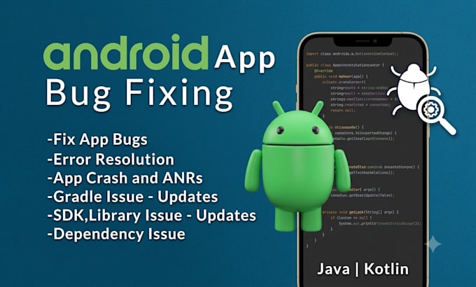 fix bugs and errors in your android studio project
