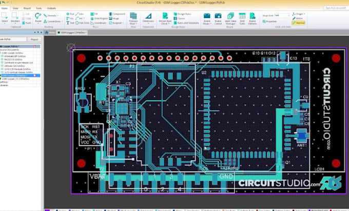 do rf pcb layout, audio pcb, power electronics pcb in easyeda