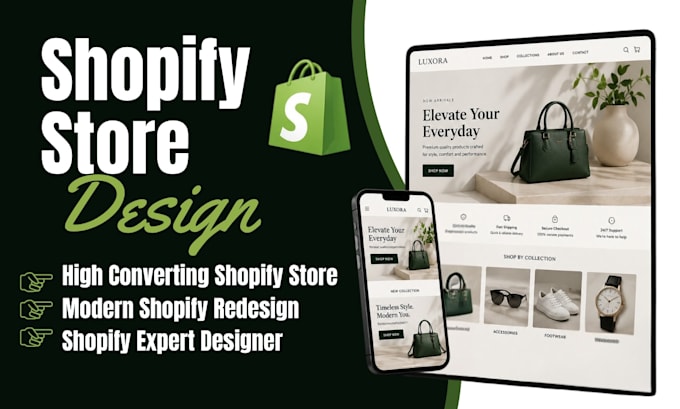 design or redesign a shopify store that converts