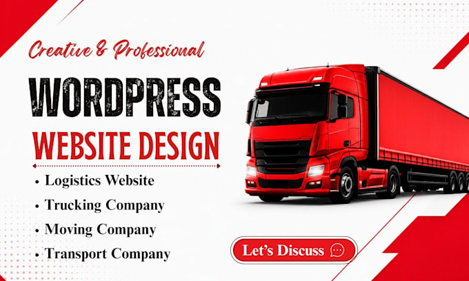 design logistics website, dispatch, trucking, freight, moving company website