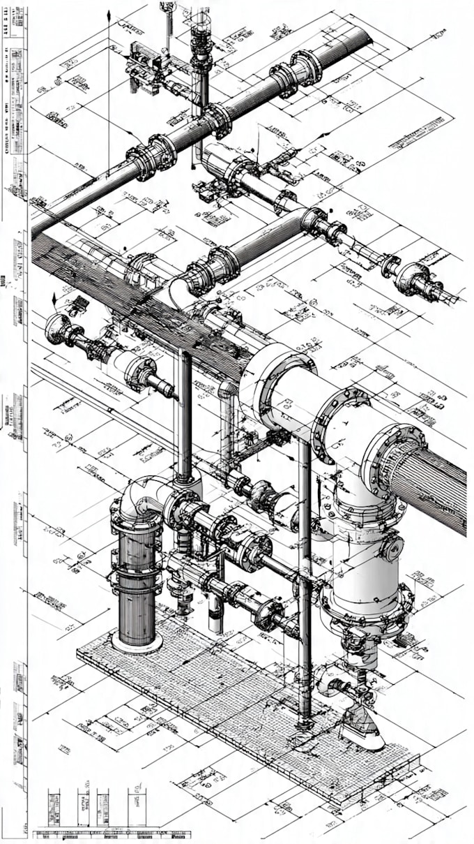 do mechanical cad drafting and piping diagrams in autocad