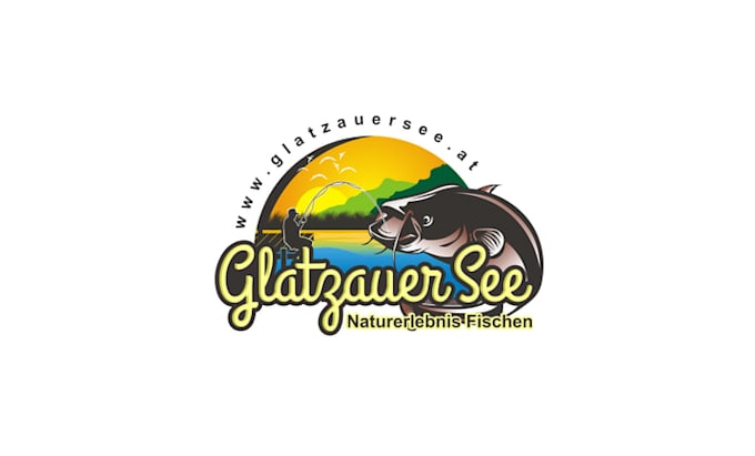 design perfect outdoor fish camp logo