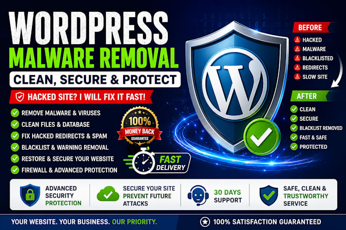 do wordpress malware removal fix hacked wordpress, remove blacklist remove virus