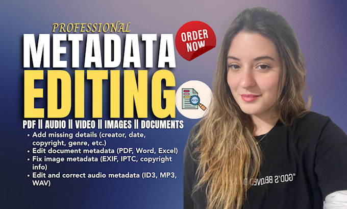 do metadata editing, data extraction for image, document, audio and video