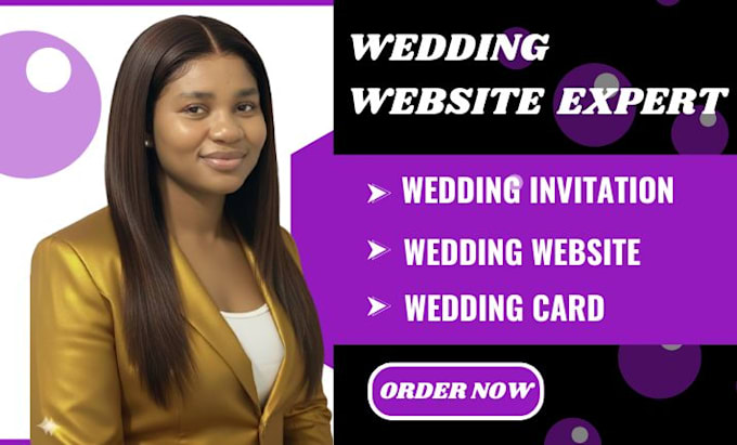 create a modern wedding website with rsvp and wedding invitation