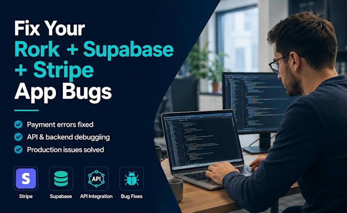 fix and optimize rork app, supabase backend, stripe payments API bugs