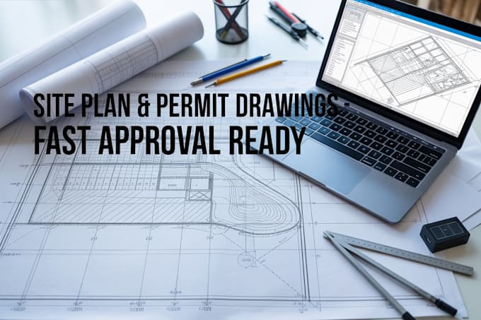 site plan permit drawings grading and civil engineering layouts