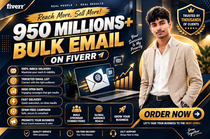 do bulk email blast,send emails ,email marketing campaign