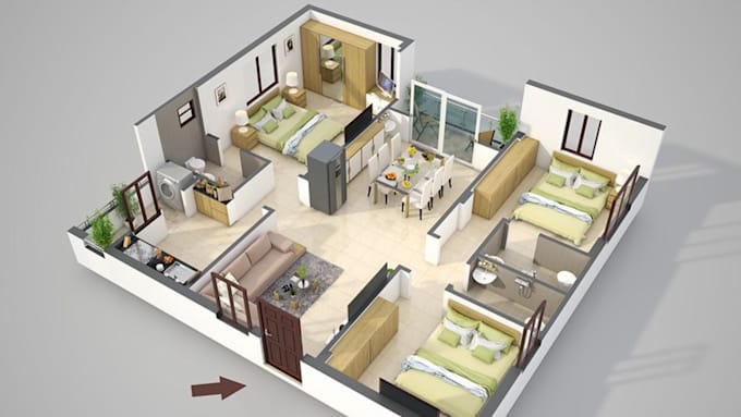 do 2d and floor plan using homebyme