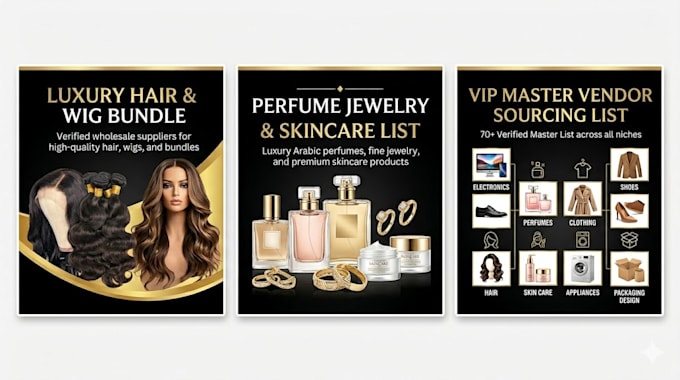 provide wholesale supplier and vendor lists