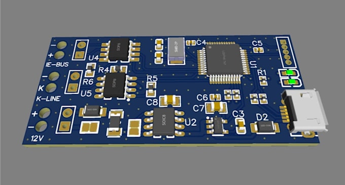 create multilayer pcb design, pcb layout, altium pcb and dfm analysis optimizing