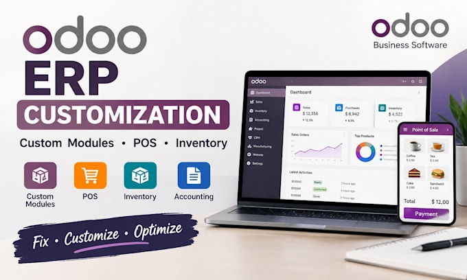 customize odoo erp and develop custom odoo module inventory accounting reports