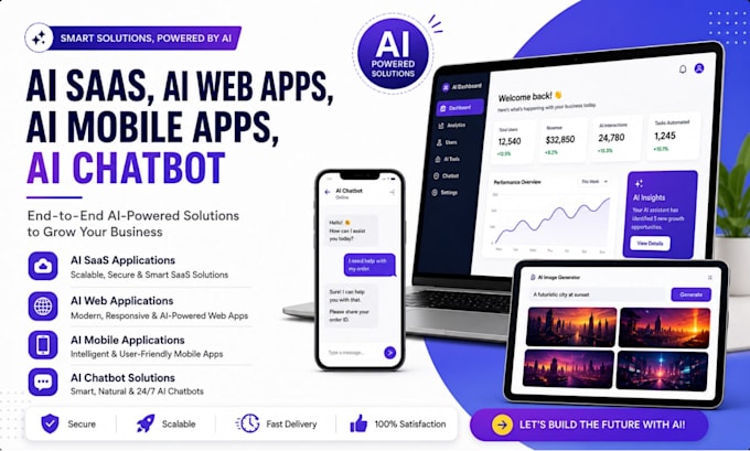 do ai website ai saas app ai webapps ai mobile apps ai chatbot