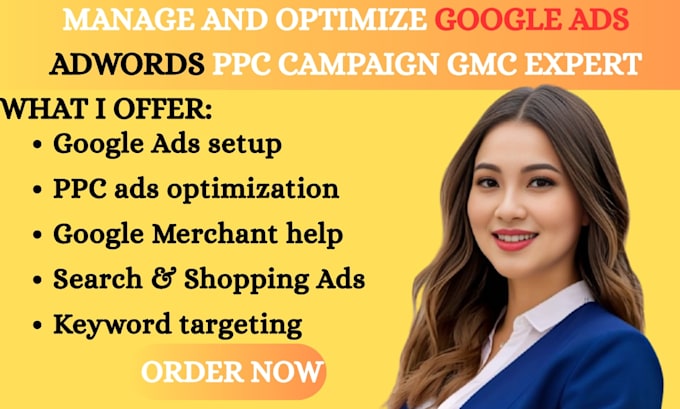 optimize google ads adwords ppc campaign gmc ecommerce tracking expert