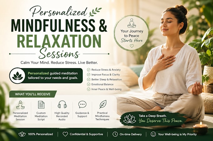 create personalized mindfulness and relaxation sessions