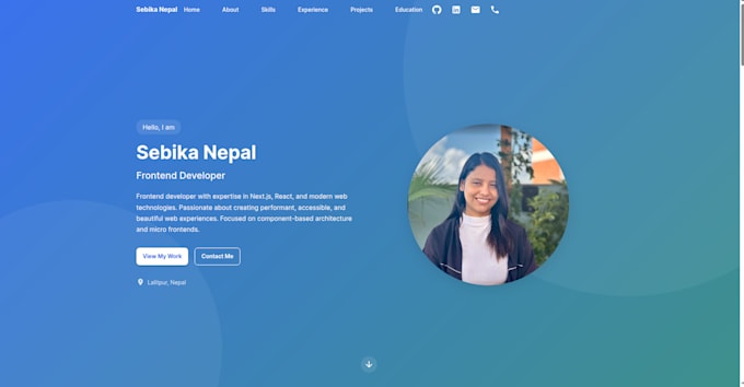 modern reactjs nextjs website frontend