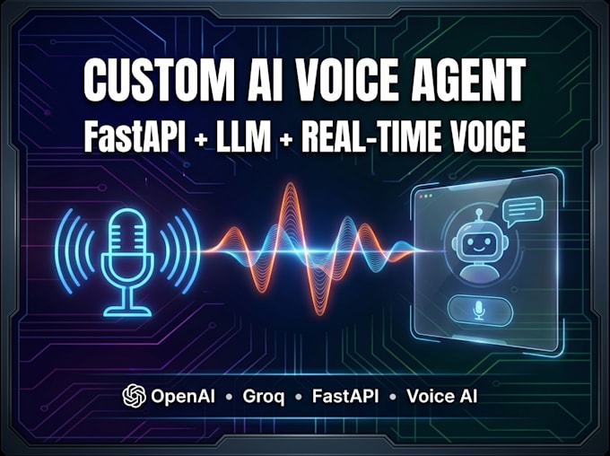 build a custom ai voice agent using fastapi and llm apis