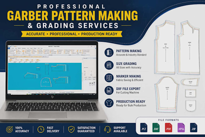 create professional garment pattern and grading