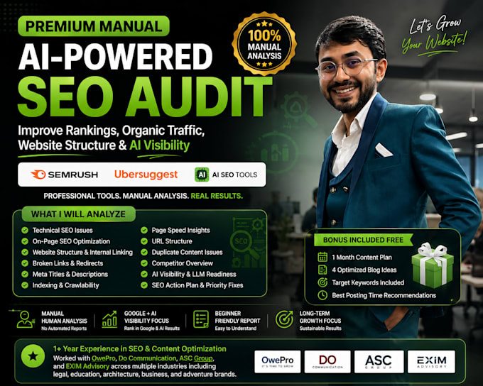 do a premium ai powered SEO audit for your website