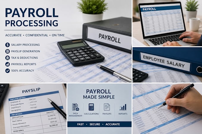 do accurate payroll processing, pay slips and payroll report