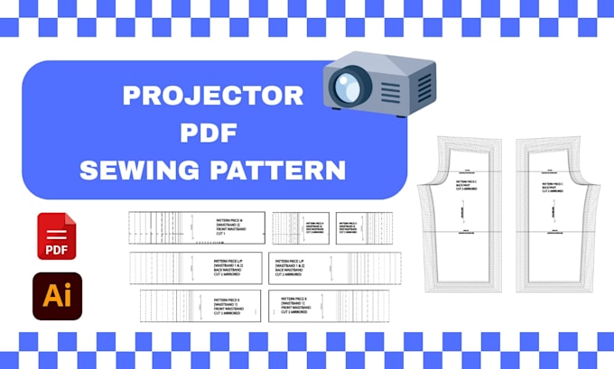 create a PDF projector file of your sewing pattern