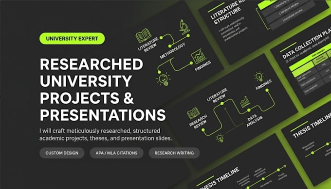 prepare your  academic presentation and project with citations
