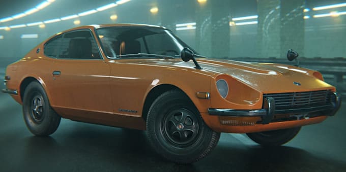 create aaa 3d car for animation,drift or commercial,car interior,blender,physics