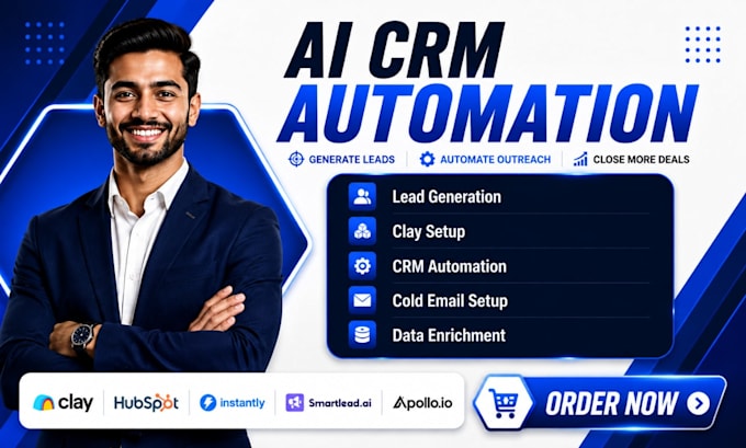 setup clay com hubspot instantly ai, smartlead CRM automation workflows