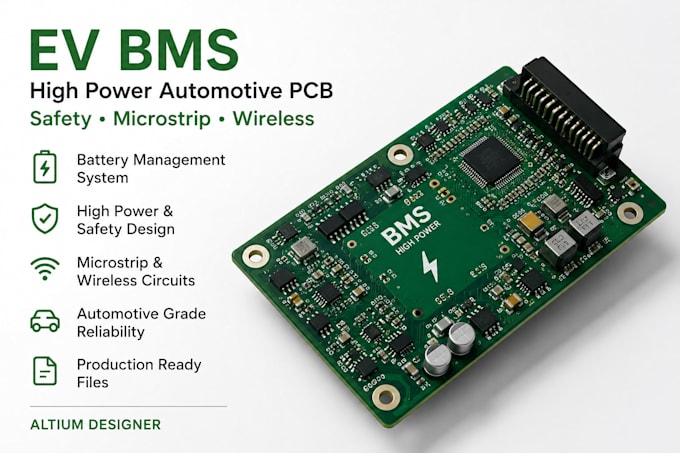 design ev bms high power automotive pcb with safety microstrip wireless systems