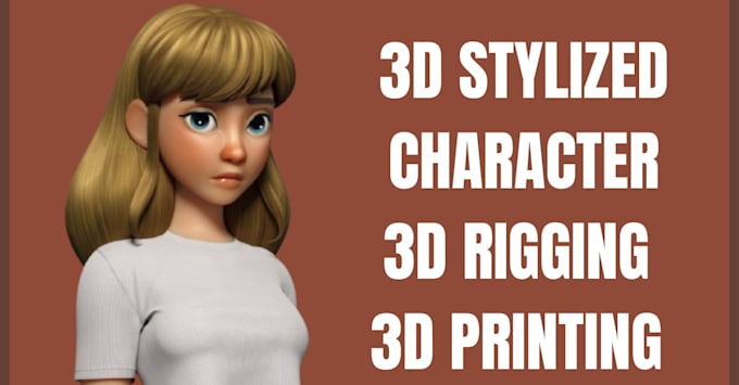 3d character modeling stylize rigging animation game lowpoly