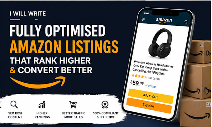 write fully optimised amazon listings that rank higher and convert better