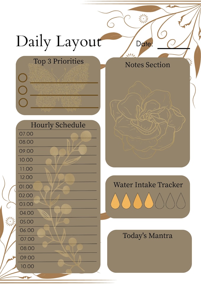 design a luxury aesthetic digital planner template in canva