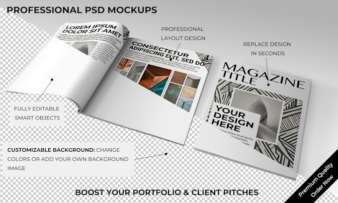 custom mockups design for your brand or company