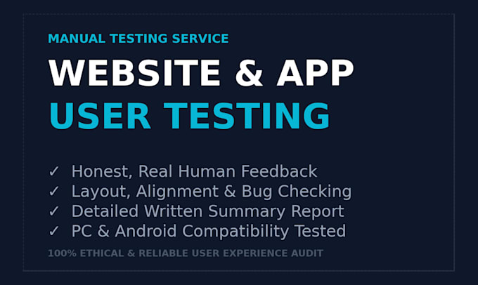test your website and mobile app for user experience