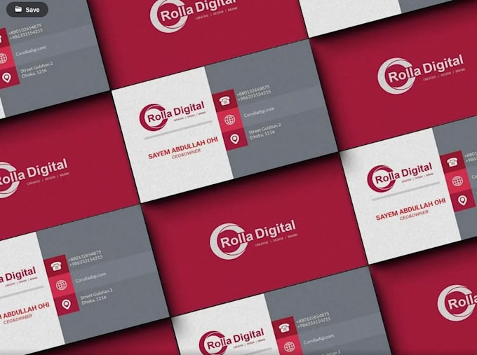 create professional business card