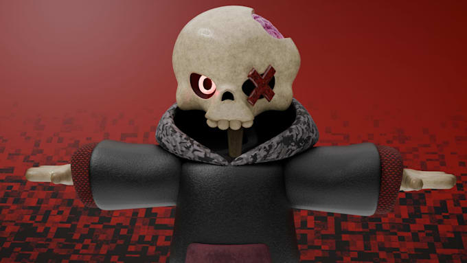 create a stylized 3d character model in blender